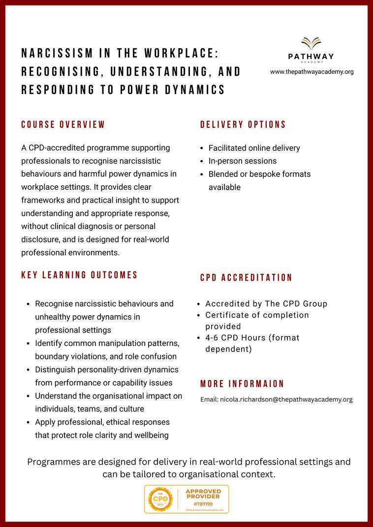 Nacissism in the workplace Nacissism in the workplace